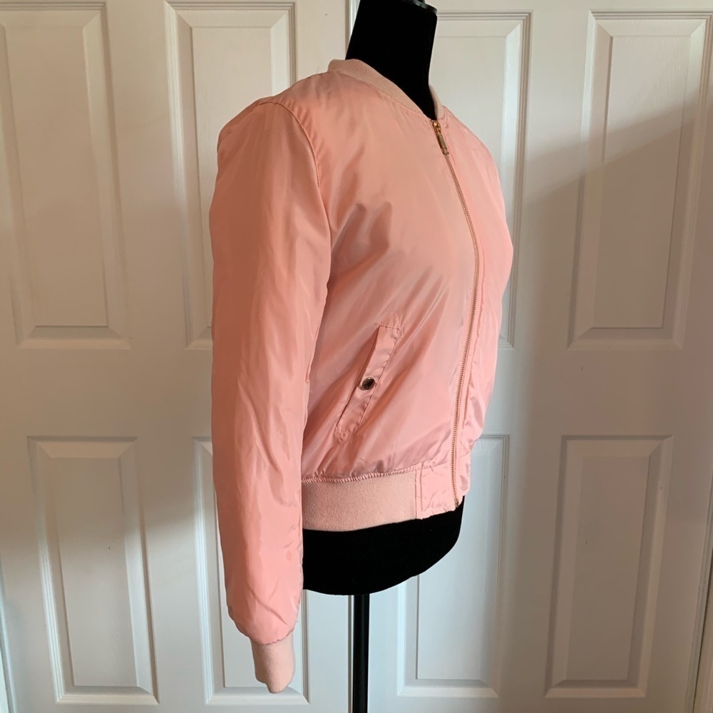 36 Point 5 Bubblegum Pink Satin Puffer Coat - Picture 2 of 9